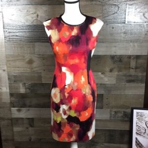 London Times multi colored mini dress